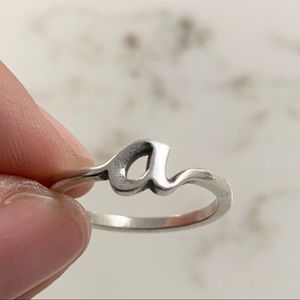 James Avery Script Initial “A” Ring